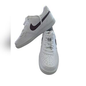 Nike DH2987 Court Vision Low Next Nat White/ Burgundy Crush